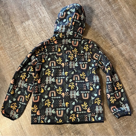Patagonia Kids Baggies Raincoat full zip chest Snap pocket print bird sn… - Picture 7 of 7